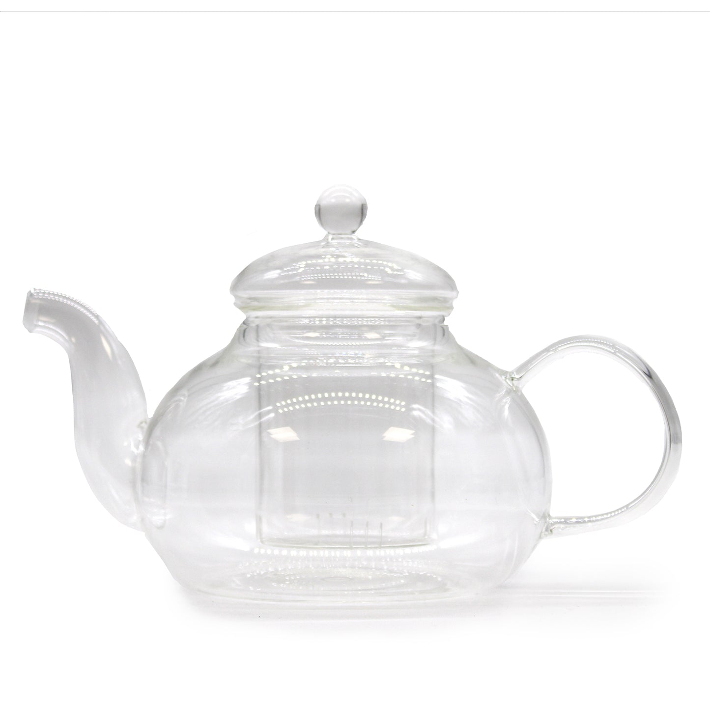 Glass Infuser Teapot - Round Pearl