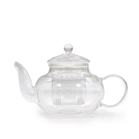 Glass Infuser Teapot - Round Pearl